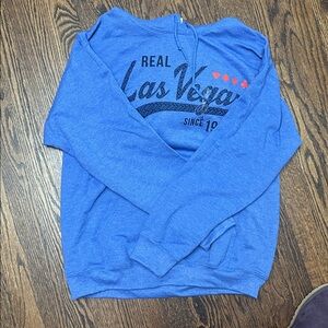 Blue Las Vegas Graphic Hoodie